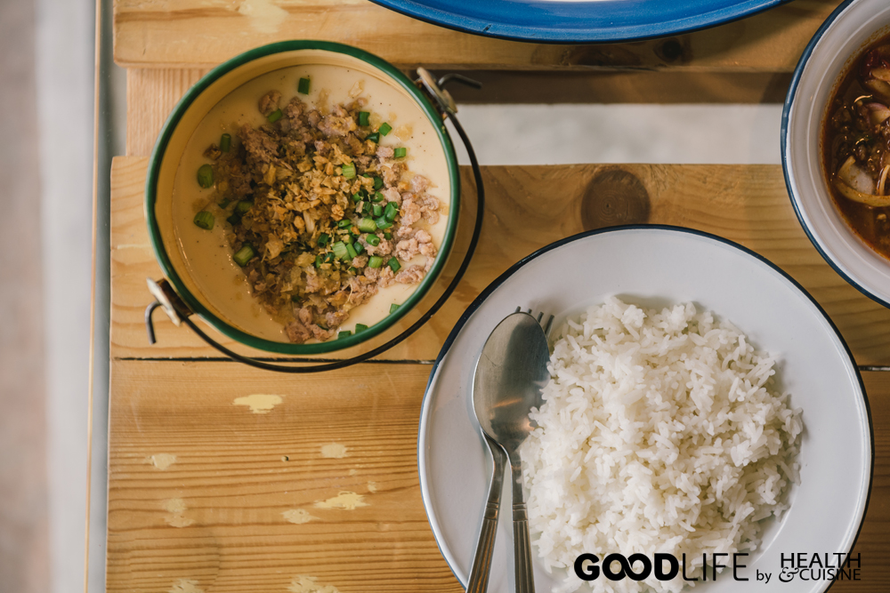 ข้าวไข่วุ้นหมูสับ