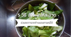 5 วิธี ล้างผักให้สะอาด