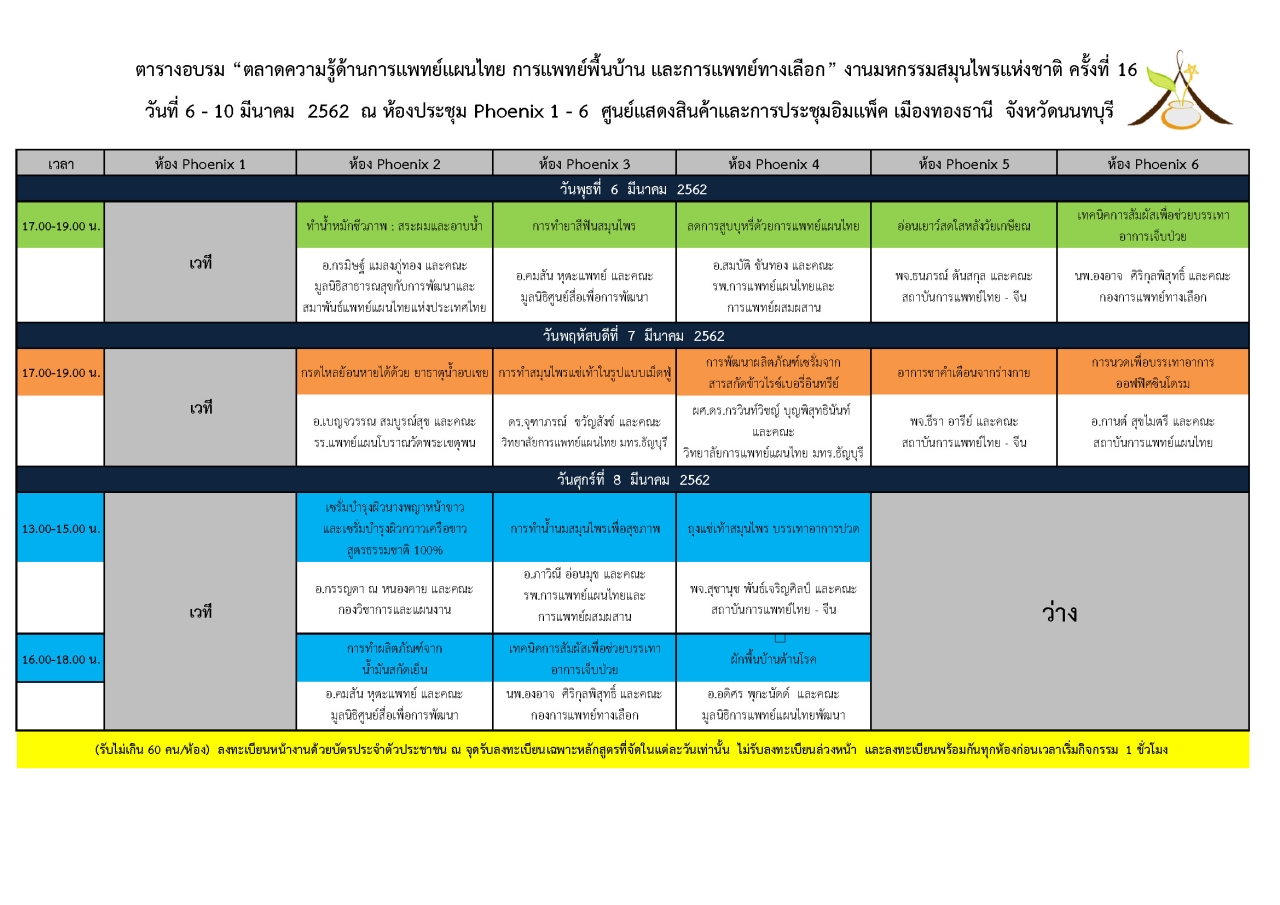 หลักสูตรเรียนฟรี