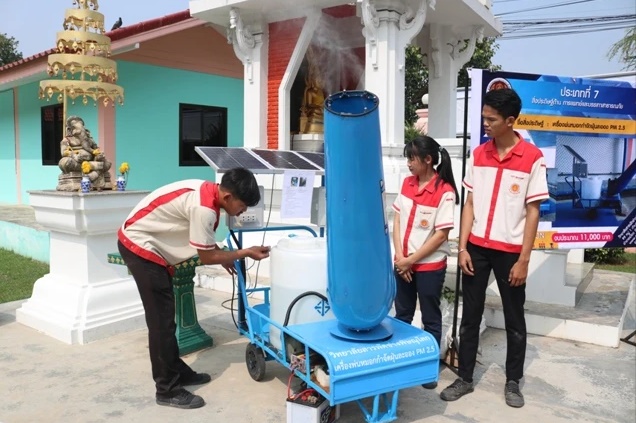 เครื่องพ่นละอองน้ำลดฝุ่น PM 2.5