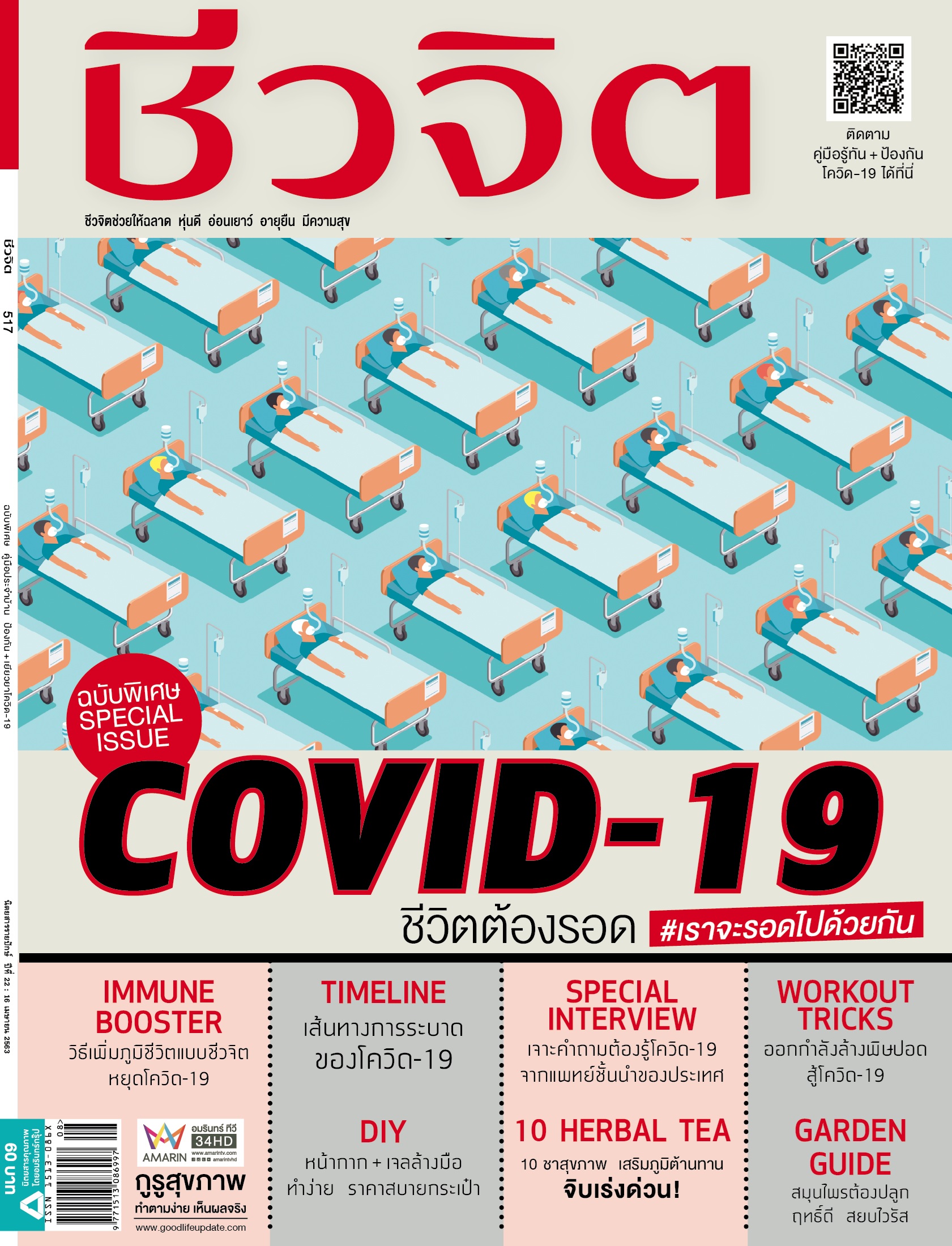 ชีวจิต นิตยสารชีวจิต นิตยสารสุขภาพ โควิด-19 COVID-19 โควิด19 โควิด